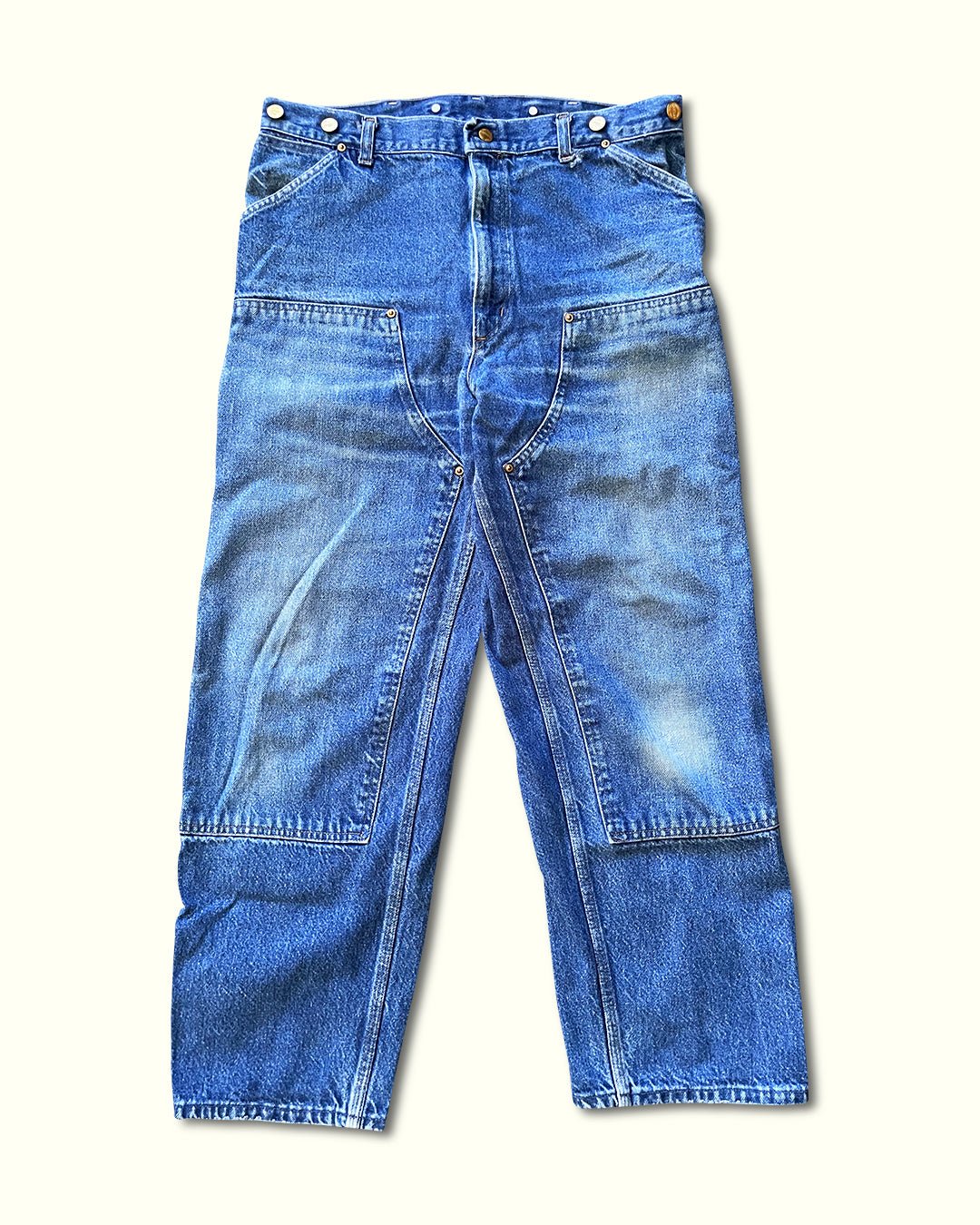 1989 Vintage Carhartt Double Knee Pants Denim (33x32